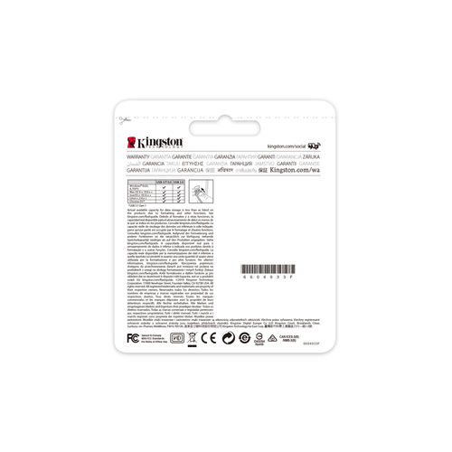 Pendrive 128gb Usb 3.0 Kingston Data Traveler 106 Negro Rojo | Quonty.com | DT106/128GB