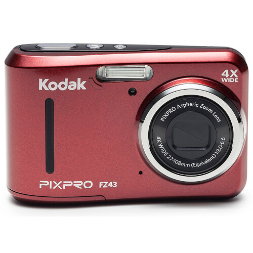 Cámara Digital Kodak Pixpro Fz43 16mpx Lcd2.7'' Roja | Quonty.com | FZ43RED