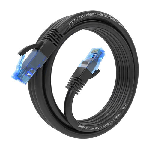 Latiguillo/Cable Red Aisens Rj45 Cat.6 Utp Awg26 Cca 3.0m Negro | Quonty.com | A135-0846