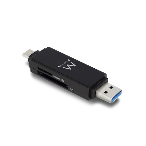 Lector Tarjetas Ewent Ew1075 Usb3.2 Conector Usb-C/Usb-A | Quonty.com | EW1075