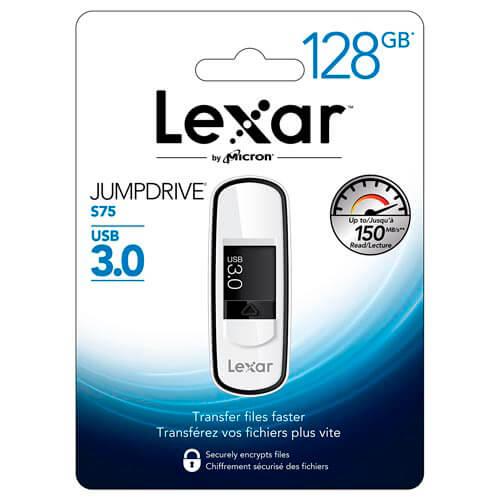 Pendrive Lexar 128gb Usb3.0 S25 Negro | Quonty.com | LJDS25-128ABEU