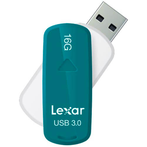 Pendrive Lexar 16gb Usb3.0 S37 Verde Azulado | Quonty.com | LJDS37-16GABEU
