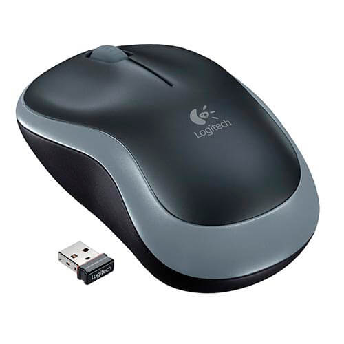 Raton Logitech M185 Optico 1000dpi Inalambrico Negro/Gris | Quonty.com | 910-002235