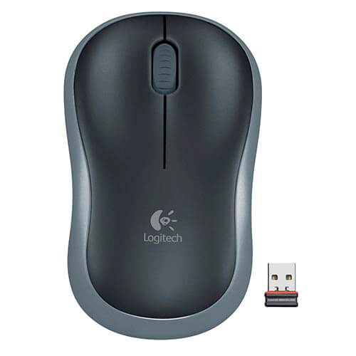 Raton Logitech M185 Optico 1000dpi Inalambrico Negro/Gris | Quonty.com | 910-002235