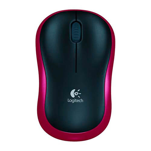 Raton Logitech M185 Optico 1000dpi Inalambrico Rojo | Quonty.com | 910-002237