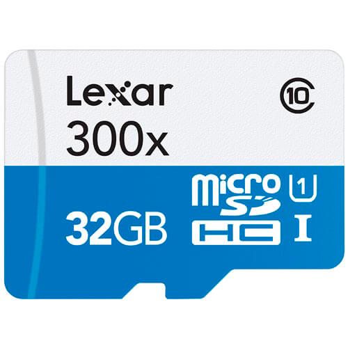 Microsd Lexar 32gb Cl10 Uhs-I Adaptador Sd | Quonty.com | LSDMI32GBB1EU300A
