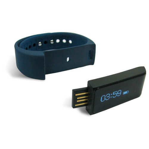 Pulsera Cuantificadora Leotec Fitness Touch Azul 0.91' Bt4.0 | Quonty.com | LEPFIT04B