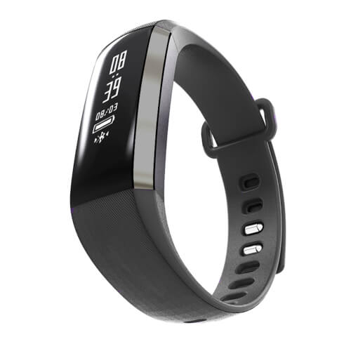 Pulsera Cuantificadora Leotec Fitness Health Gris 0.86'' | Quonty.com | LEPFIT08G
