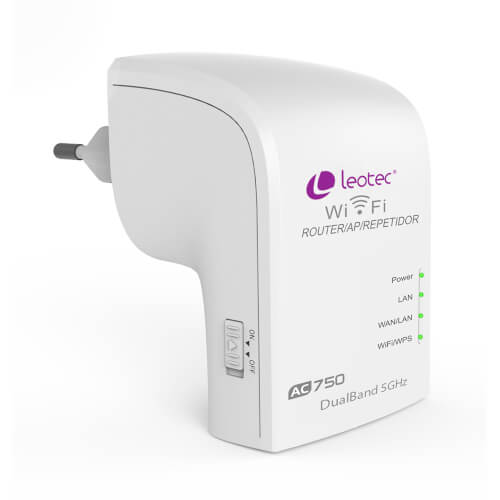 Repetidor Leotec Lewrep3004 Wifi-Ac/750mbps | Quonty.com | LEWREP3004