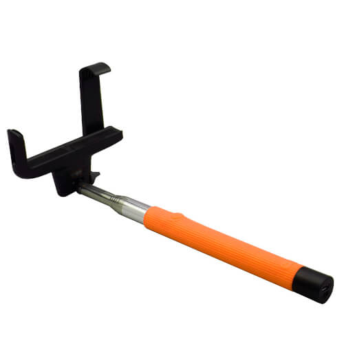 Palo Selfie Leotec Monopod Bluetooth 22-102cm Naranja | Quonty.com | LEMPODBT01O