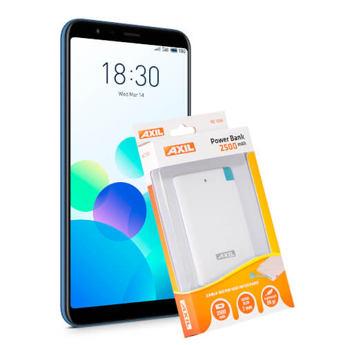 Meizu M8c 5,45&Quot; 18:9 Qualcomm 2gb/16gb Blue +Powerbank 2500 | Quonty.com | M810H-2/16BL+PW2500