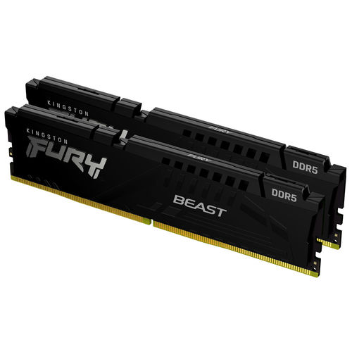Memoria Kingston Dimm Ddr5 64gb (2x32gb) 5600mhz Fury Beast Black | Quonty.com | KF556C36BBEK2-64