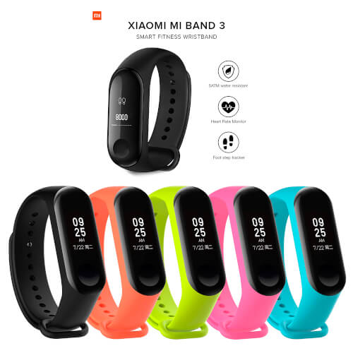 Xiaomi Mi Band 3 + 5 Correas Silicona | Quonty.com | PK-MB3+5PS