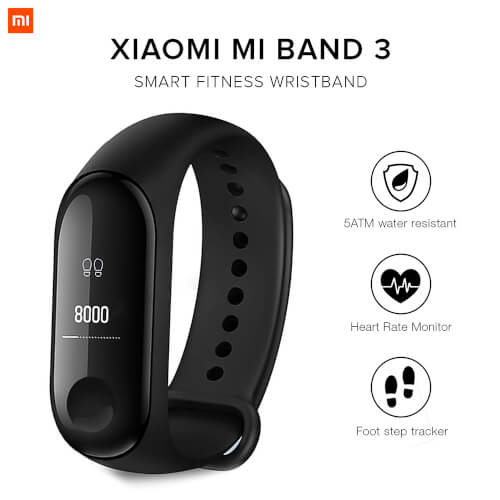 Smartwatch Xiaomi Mi Band 3 | Quonty.com | MGW4041GL