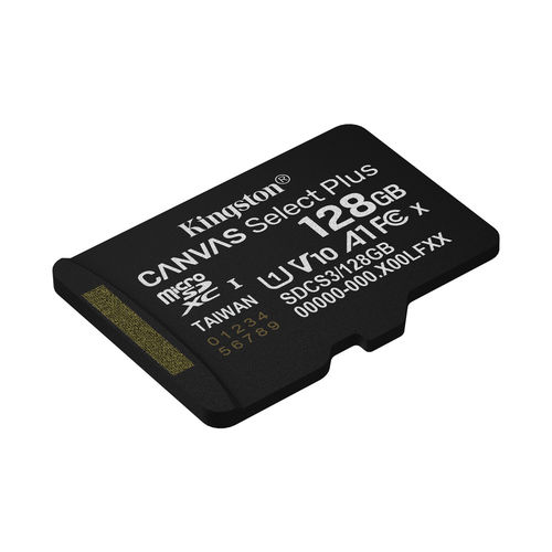 Microsd Kingston 128gb Cl10 Canvas Select Plus + Adaptador | Quonty.com | SDCS3/128GB