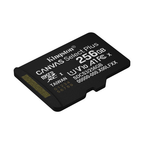 Microsd Kingston 256gb Cl10 Canvas Select Plus + Adaptador | Quonty.com | SDCS3/256GB