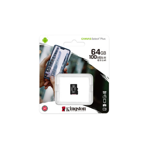 Microsd Kingston 64gb Cl10 Uhs-I Canvas Selected Plus | Quonty.com | SDCS2/64GBSP