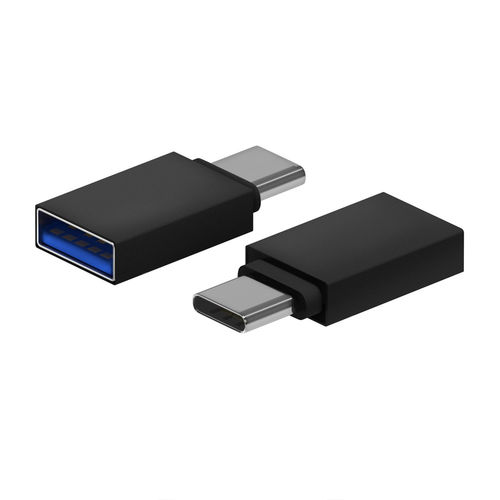 Mini Adaptador Aisens Aluminio Usb3.2 Usb-C/M - A/H Gen1 3a Negro | Quonty.com | A108-0717