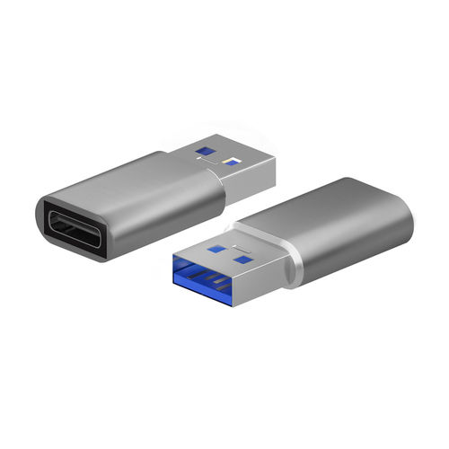 Mini Adaptador Aisens Usb3.2 Usb-C/H - A/M Gen2 Usb2.0 3a Gris | Quonty.com | A108-0677
