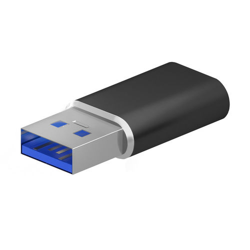 Mini Adaptador Aisens Usb3.2 Usb-C/H - A/M Gen2 Usb2.0 3a Negro | Quonty.com | A108-0678