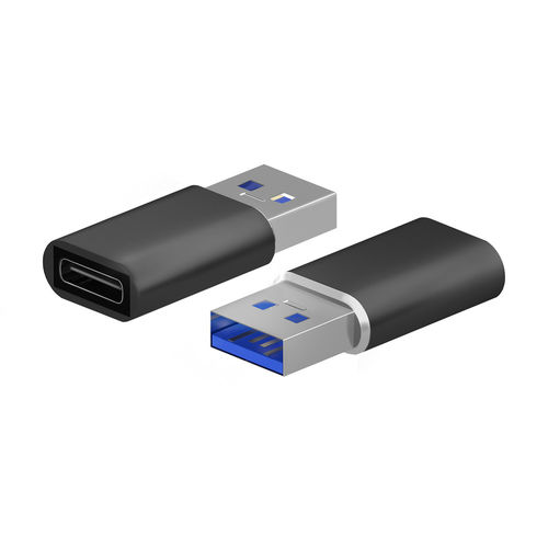 Mini Adaptador Aisens Usb3.2 Usb-C/H - A/M Gen2 Usb2.0 3a Negro | Quonty.com | A108-0678