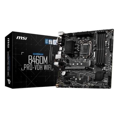 Placa Msi B460m Pro-Vdh Wifi Intel1200 Ddr4 Hdmi Pcie3.0 Sata3 Usb3.2 Matx | Quonty.com | 911-7C83-005