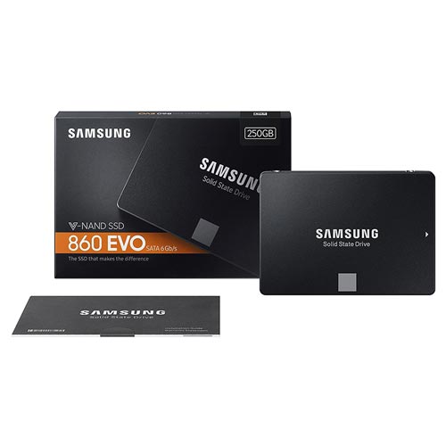 Ssd Samsung 2.5'' 250gb Sata3 860 Evo | Quonty.com | MZ-76E250B