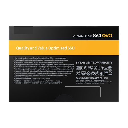 Ssd Samsung 2.5'' 1tb Sata3 860 Qvo | Quonty.com | MZ-76Q1T0BW