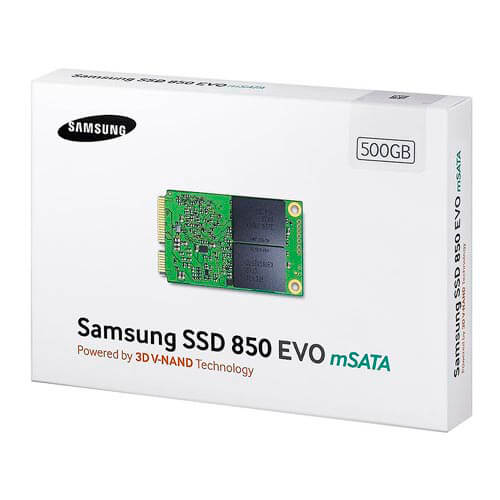 Ssd Samsung 1.8'' 500gb Msata3 850 Evo | Quonty.com | MZ-M5E500BW