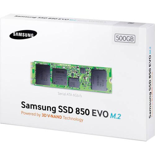 Ssd Samsung 2.5'' M.2 500gb Sata3 850 Evo | Quonty.com | MZ-N5E500BW
