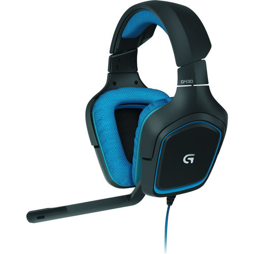Auriculares Logitech G430 C/Microfono Gaming Negro/Azul | Quonty.com | 981-000537