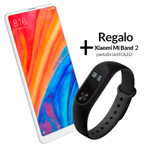 Xiaomi Mi Mix 2s 5,99'' 6gb/64gb 4g White + Mi Band 2 | Quonty.com | MZB6206EU+MGW4024GL
