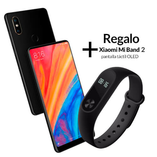 Xiaomi Mi Mix 2s 5,99'' 6gb/64gb 4g Black + Mi Band 2 | Quonty.com | MZB6205EU+MGW4024GL