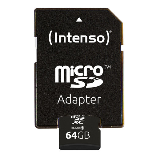Microsd Intenso 3413490 Clase 10 64gb C/Adapt | Quonty.com | 3413490