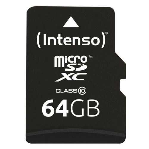 Microsd Intenso 3413490 Clase 10 64gb C/Adapt | Quonty.com | 3413490