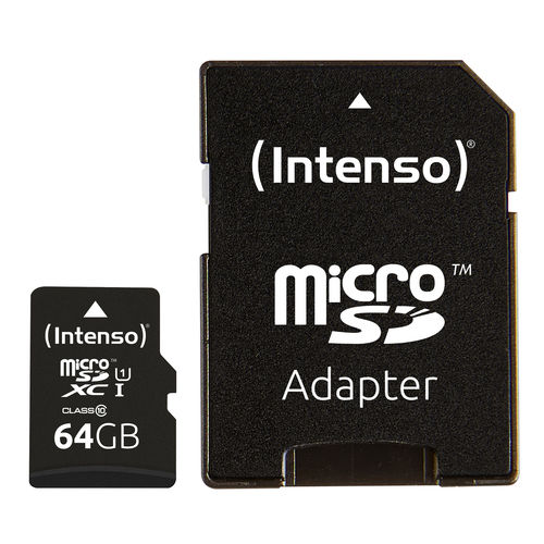 Microsd Intenso 3423490 Uhs-I Premium 64gb C/Adap | Quonty.com | 3423490