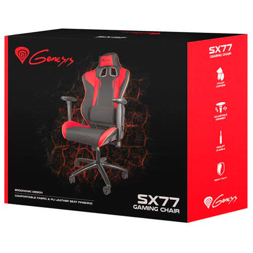 Silla Gaming Genesis Sx77 Roja | Quonty.com | NFG-0751