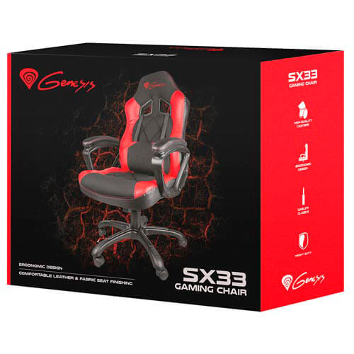 Silla Gaming Genesis Nitro 330 Roja | Quonty.com | NFG-0752