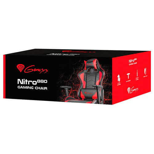 Silla Gaming Genesis Nitro 880 Roja | Quonty.com | NFG-0785