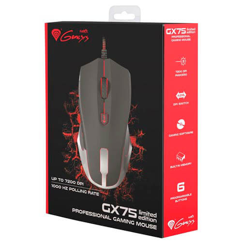 Raton Genesis Gx75 Gaming Limited Edition Optico 7200dpi Usb | Quonty.com | NMG-0750