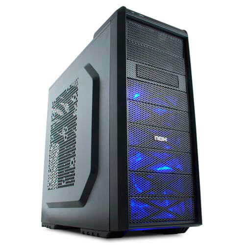 Caja Semitorre/Atx Nox Coolbay Sx Usb3.0 Negra Leds | Quonty.com | NXCBAYSX