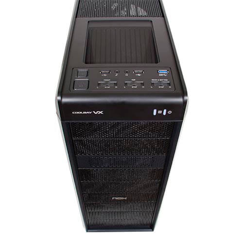 Caja Semitorre/Atx Nox Coolbay Vx Usb3.0 Negra Leds | Quonty.com | NXCBAYVX