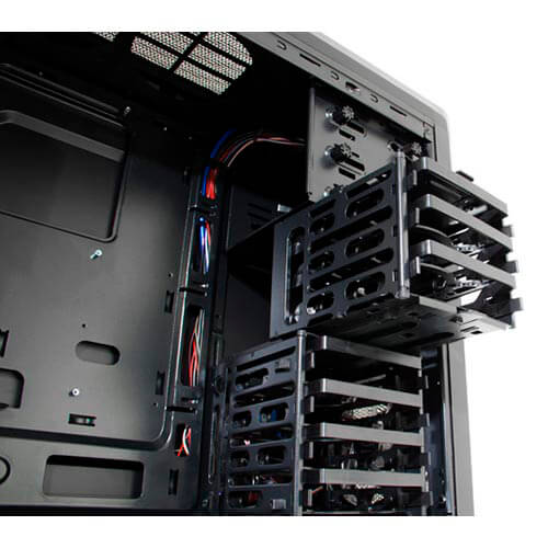Caja Semitorre/Atx Nox Coolbay Vx Usb3.0 Negra Leds | Quonty.com | NXCBAYVX