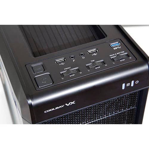 Caja Semitorre Micro-Atx Nox Coolbay Vx Red Evil | Quonty.com | NXCBAYVXR