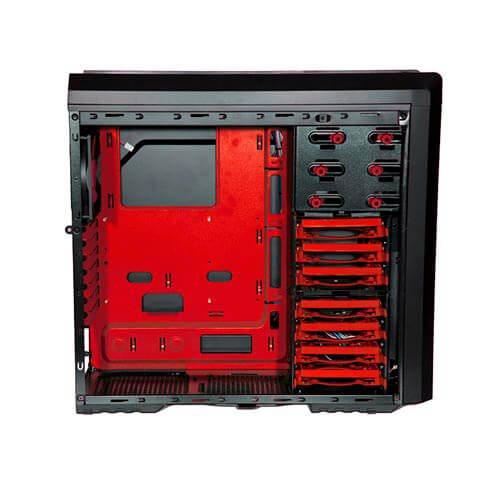 Caja Semitorre Micro-Atx Nox Coolbay Vx Red Evil | Quonty.com | NXCBAYVXR