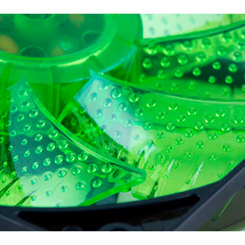 Ventilador Nox Cool Fan 12cm 1.200rpm Leds-Verdes | Quonty.com | NXCFAN120LG