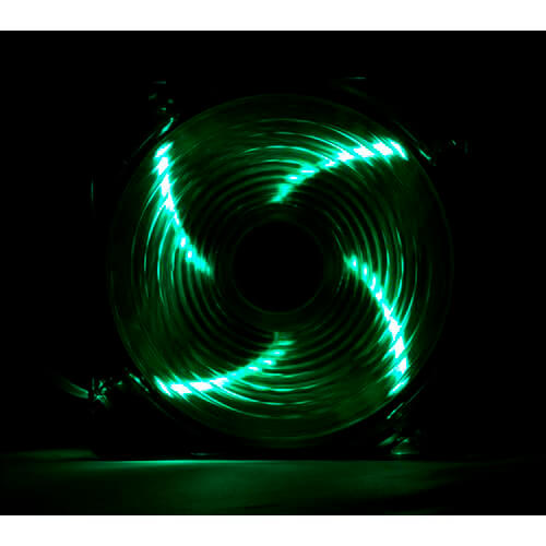 Ventilador Nox Cool Fan 12cm 1.200rpm Leds-Verdes | Quonty.com | NXCFAN120LG