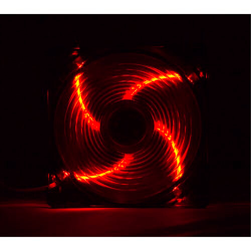 Ventilador Nox Cool Fan 12cm 1.200rpm Leds-Rojos | Quonty.com | NXCFAN120LR