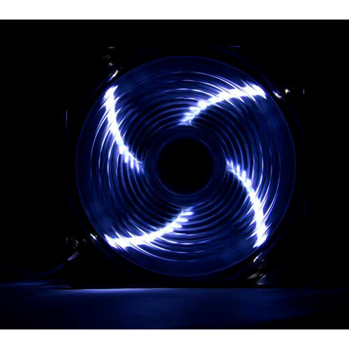 Ventilador Nox Cool Fan 12cm 1.200rpm Leds-Blancos | Quonty.com | NXCFAN120LW