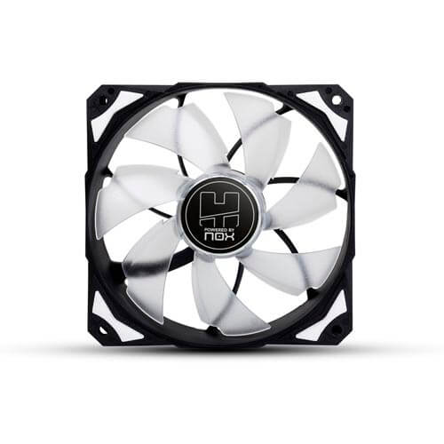 Ventilador Nox Hfan 12cm 1.600rpm Leds-Blancos | Quonty.com | NXHUMMERF120LW